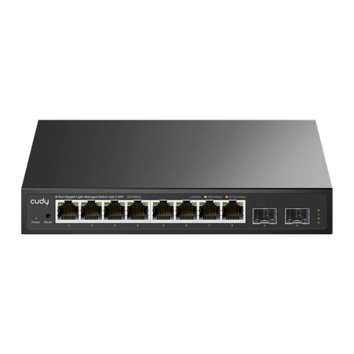8-Port Gigabit Easy-Managed Switch with 2 SFP