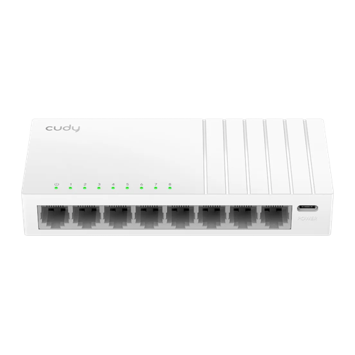 8-Port Gigabit Switch with USB-C Power Input