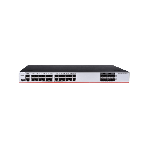 RG-CS85-24GT8XS-D 24-Port 1GE RJ45 Layer 3 Enterprise-Class Core or Aggregation Switch, 8-Port 10GE Uplink